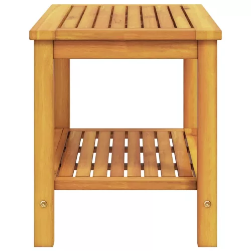 Dohányzóasztal Barna 70 x 40 x 45 cm tömör akácfa