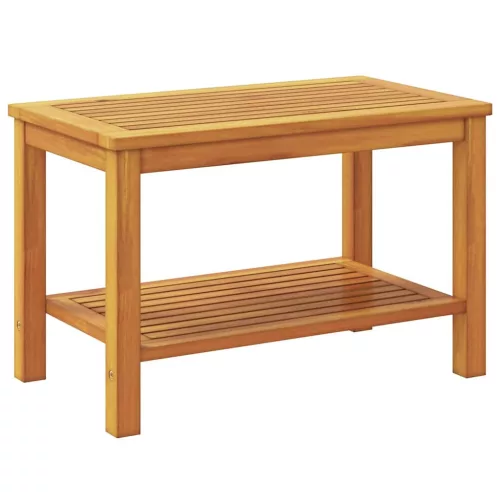 Dohányzóasztal Barna 70 x 40 x 45 cm tömör akácfa