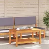 Dohányzóasztal Barna 110 x 55 x 45 cm tömör akácfa