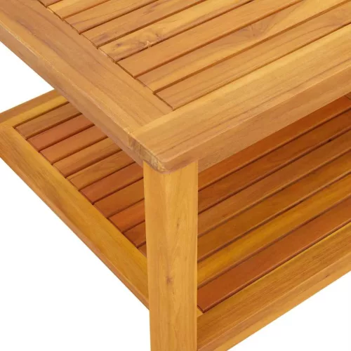 Dohányzóasztal Barna 110 x 55 x 45 cm tömör akácfa
