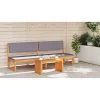 Dohányzóasztal Barna 70 x 35 x 35 cm tömör akácfa