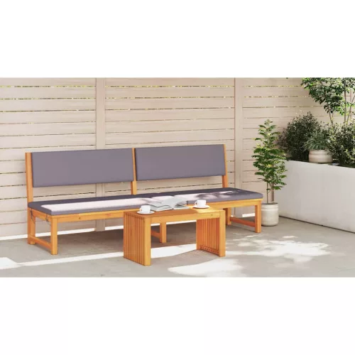 Dohányzóasztal Barna 70 x 35 x 35 cm tömör akácfa