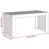 Dohányzóasztal Barna 70 x 35 x 35 cm tömör akácfa
