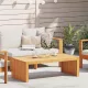 Dohányzóasztal Barna 110 x 55 x 35 cm tömör akácfa