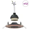 Spotlámpák fényszórókkal 12 pcs Réz 9 x 9 cm Fém