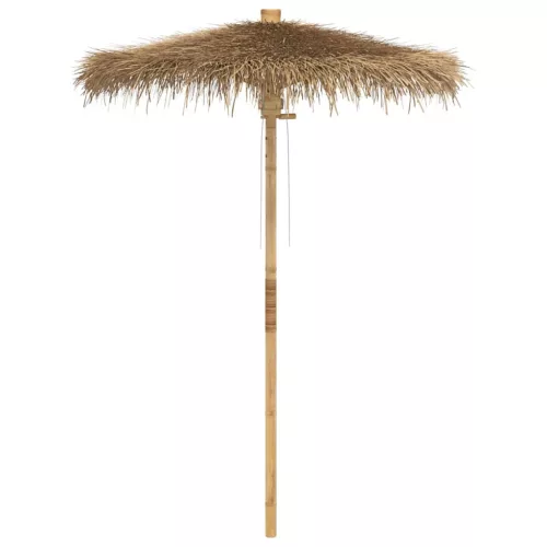 Bambusz tiki esernyő banánlevél ernyővel 150 cm