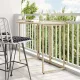 Bézs polyrattan összecsukható kerti asztal 90x51x75 cm