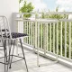 Világosszürke polyrattan összecsukható kerti asztal 90x51x75 cm