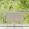 Világosszürke polyrattan összecsukható kerti asztal 90x51x75 cm
