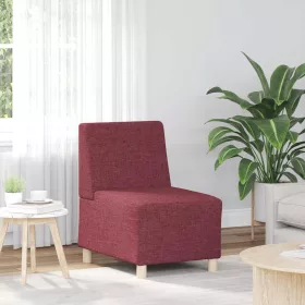   Moduláris kanapéegység karfa nélkül bordó színű, szövetből készült 55 cm