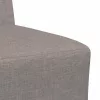 Moduláris kanapé karfa nélkül, bézs színű, szövetből készült, 55 cm