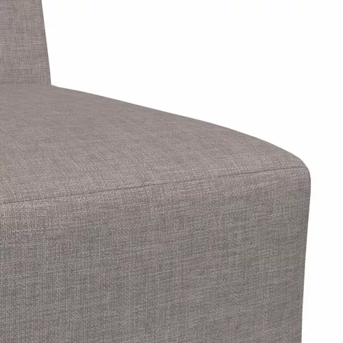 Moduláris kanapé karfa nélkül, bézs színű, szövetből készült, 55 cm