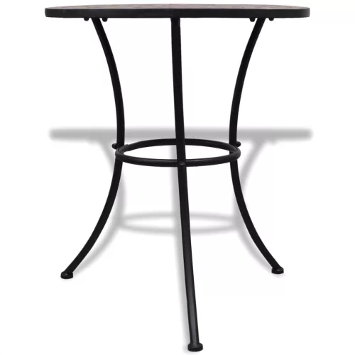 Terrakotta mozaik bisztró asztal 60 cm