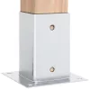 12 db horganyzott acélból oszlopalapok négyzet alakúak 91x91 mm