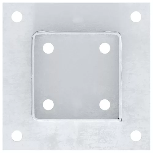 12 db horganyzott acélból oszlopalapok négyzet alakúak 91x91 mm