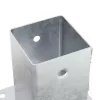 12 db horganyzott acélból oszlopalapok négyzet alakúak 91x91 mm