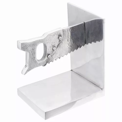 Könyvtámaszok 2 pcs Ezüst 11 x 14 x 17.5 cm Alumínium