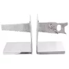 Könyvtámaszok 2 pcs Ezüst 11 x 14 x 17.5 cm Alumínium