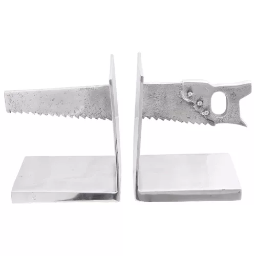 Könyvtámaszok 2 pcs Ezüst 11 x 14 x 17.5 cm Alumínium