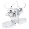 Könyvtámaszok 2 pcs Ezüst 17 x 15 x 27 cm Alumínium