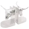 Könyvtámaszok 2 pcs Ezüst 21.5 x 15.5 x 20 cm Alumínium