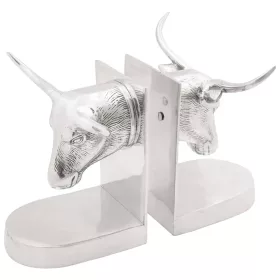 Könyvtámaszok 2 pcs Ezüst 21.5 x 15.5 x 20 cm Alumínium