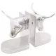 Könyvtámaszok 2 pcs Ezüst 21.5 x 15.5 x 20 cm Alumínium