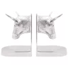 Könyvtámaszok 2 pcs Ezüst 21.5 x 15.5 x 20 cm Alumínium