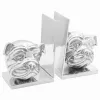 Könyvtámaszok 2 pcs Ezüst 8 x 12 x 16.5 cm Alumínium