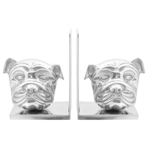 Könyvtámaszok 2 pcs Ezüst 8 x 12 x 16.5 cm Alumínium