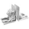 Könyvtámaszok 2 pcs Ezüst 12 x 15 x 18 cm Alumínium