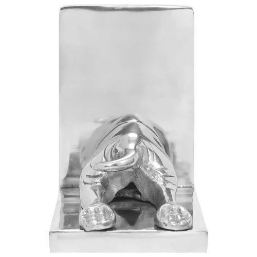 Könyvtámaszok 2 pcs Ezüst 12 x 15 x 18 cm Alumínium