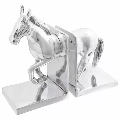 Könyvtámaszok 2 pcs Ezüst 11 x 14 x 25 cm Alumínium