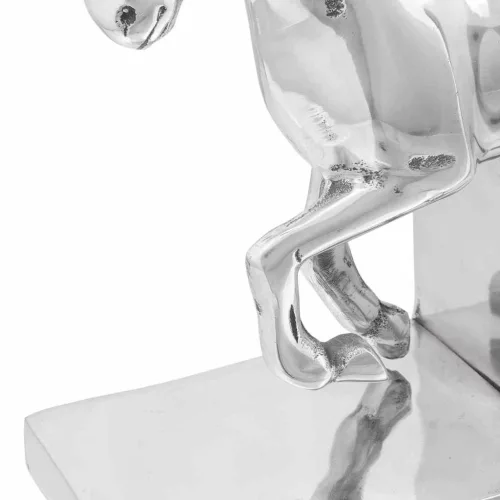 Könyvtámaszok 2 pcs Ezüst 11 x 14 x 25 cm Alumínium
