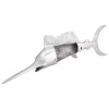 Szobor Ezüst 91 x 8 x 26 cm Alumínium