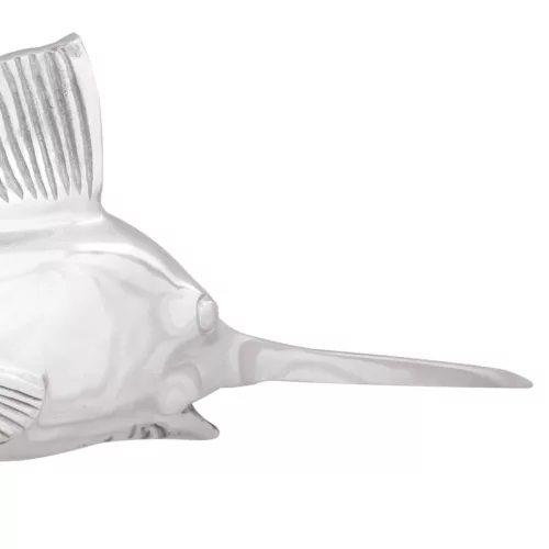 Szobor Ezüst 91 x 8 x 26 cm Alumínium