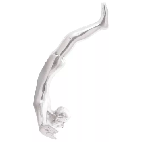 Szobor Ezüst 22 x 8 x 25 cm Alumínium