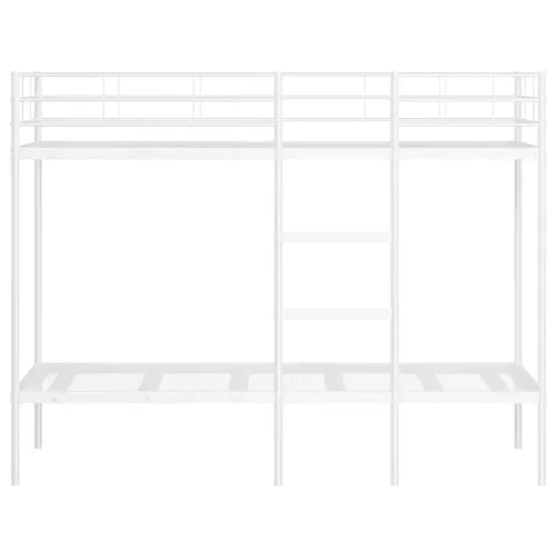 Fehér acél emeletes ágy matrac nélkül 75 x 190 cm
