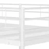 Fehér acél emeletes ágy matrac nélkül 90 x 190 cm