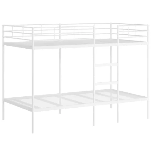 Fehér acél emeletes ágy matrac nélkül 100 x 200 cm
