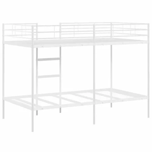 Fehér acél emeletes ágy matrac nélkül 100 x 200 cm