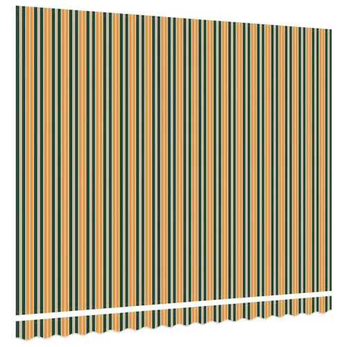 Napellenző ponyva Zöld és sárga 400 × 300 cm Vászon