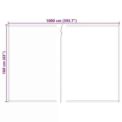 Napellenző ponyva Antracit 10 x 1.6 m szövet