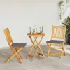 Összecsukható szék 2 pcs Szürke 49 x 57.5 x 92cm Tömör akácfa