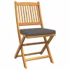 Összecsukható szék 2 pcs Szürke 49 x 57.5 x 92cm Tömör akácfa