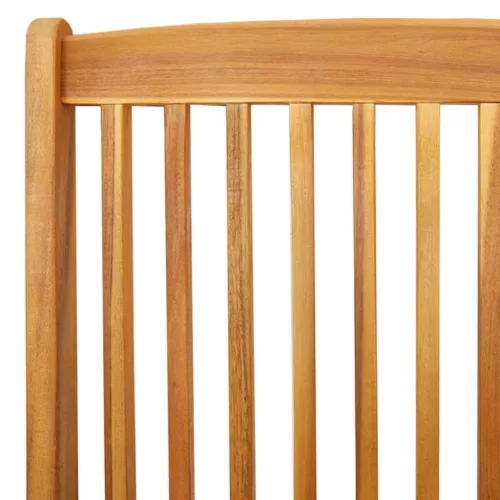 Összecsukható szék 2 pcs Szürke 49 x 57.5 x 92cm Tömör akácfa