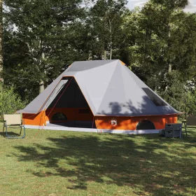   Családi Tipi sátor tetővel Szürke és narancs 680 x 430 x 270 cm