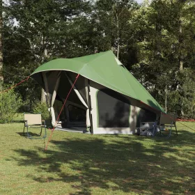 Családi Tipi sátor tetővel Zöld 508 x 470 x 300 cm
