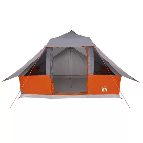 Családi Tipi sátor tetővel Szürke és narancs 364 x 281 x 257 cm