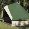 Családi Tipi sátor tetővel zöld és bézs 400 x 346 x 250 cm